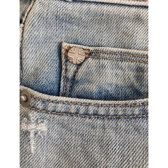 Current Elliott Jeans Womens Size 25 Indigo Summer Tie Dye The Fling Made In USA - Picture 10 of 10